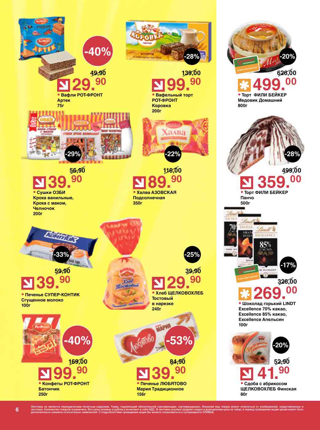 кондитерские изделия